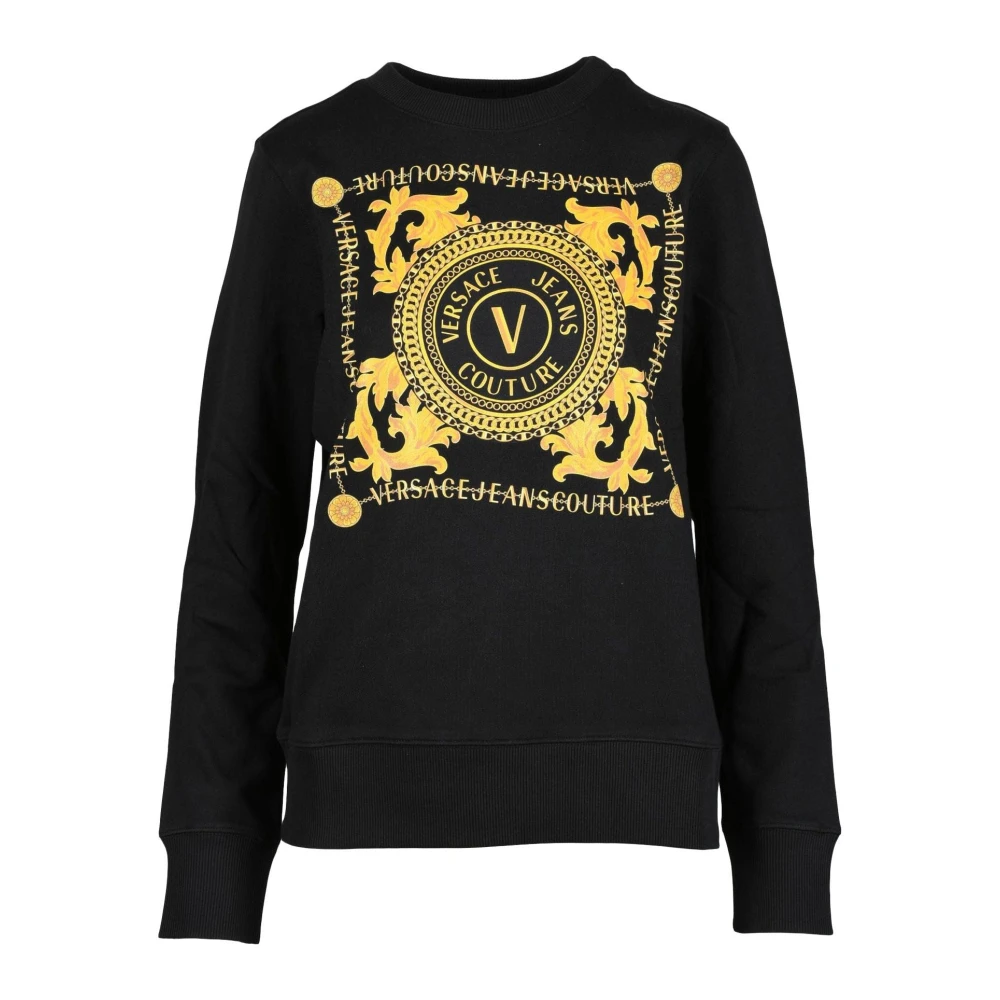 Versace Jeans Couture Katoenen Sweatshirt Black Dames