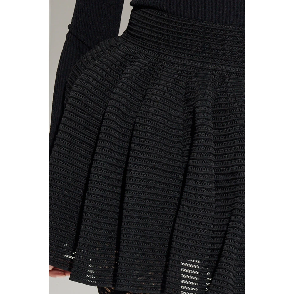 Alaïa Tweedlaagse rok Black Dames