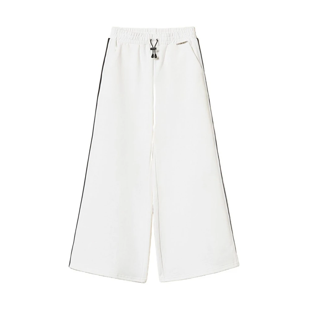 Twinset White Joggers - Unisex - Sweatpants - 10 Y - Kids