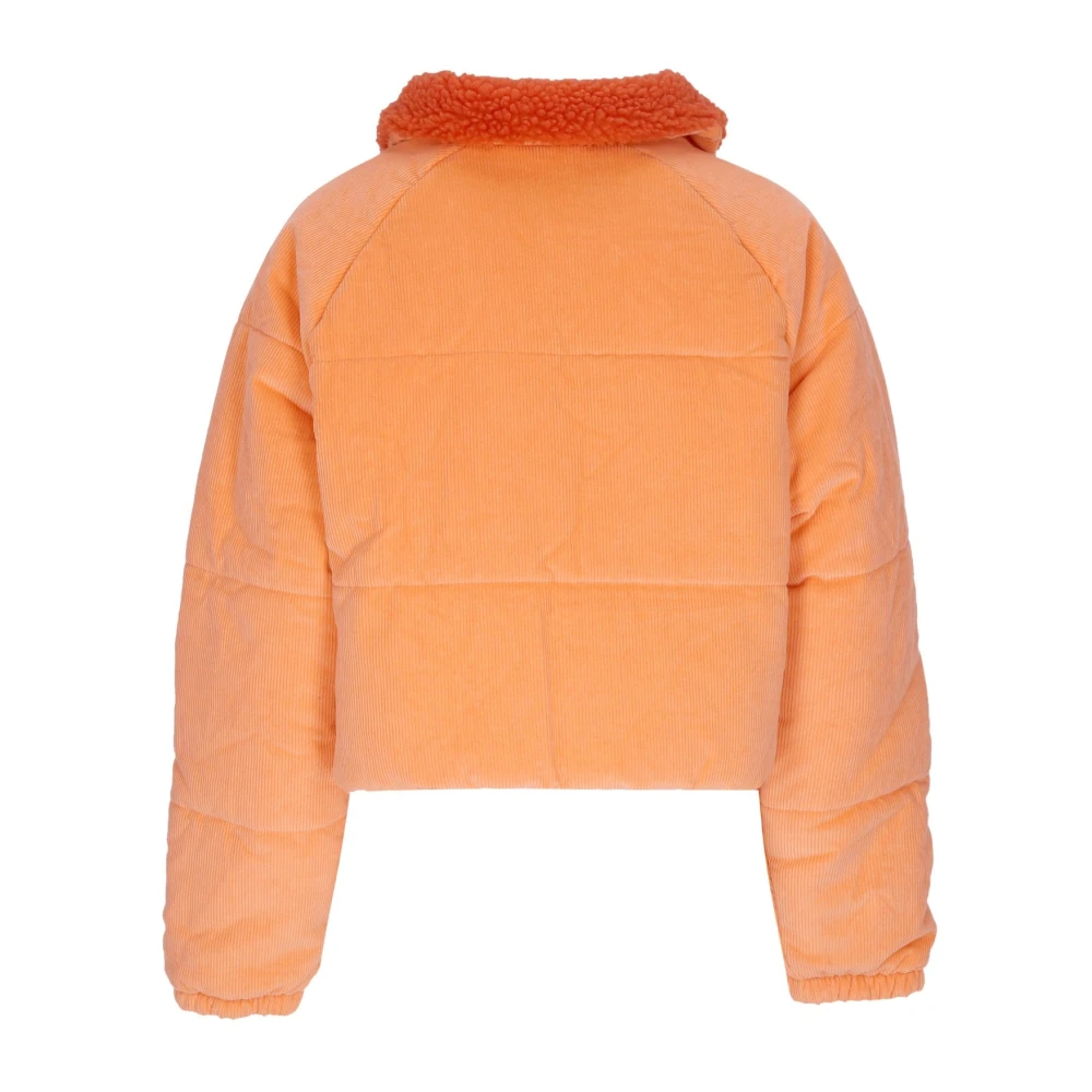 Nike Ribfluwelen Winterjas Oranje Orange Dames