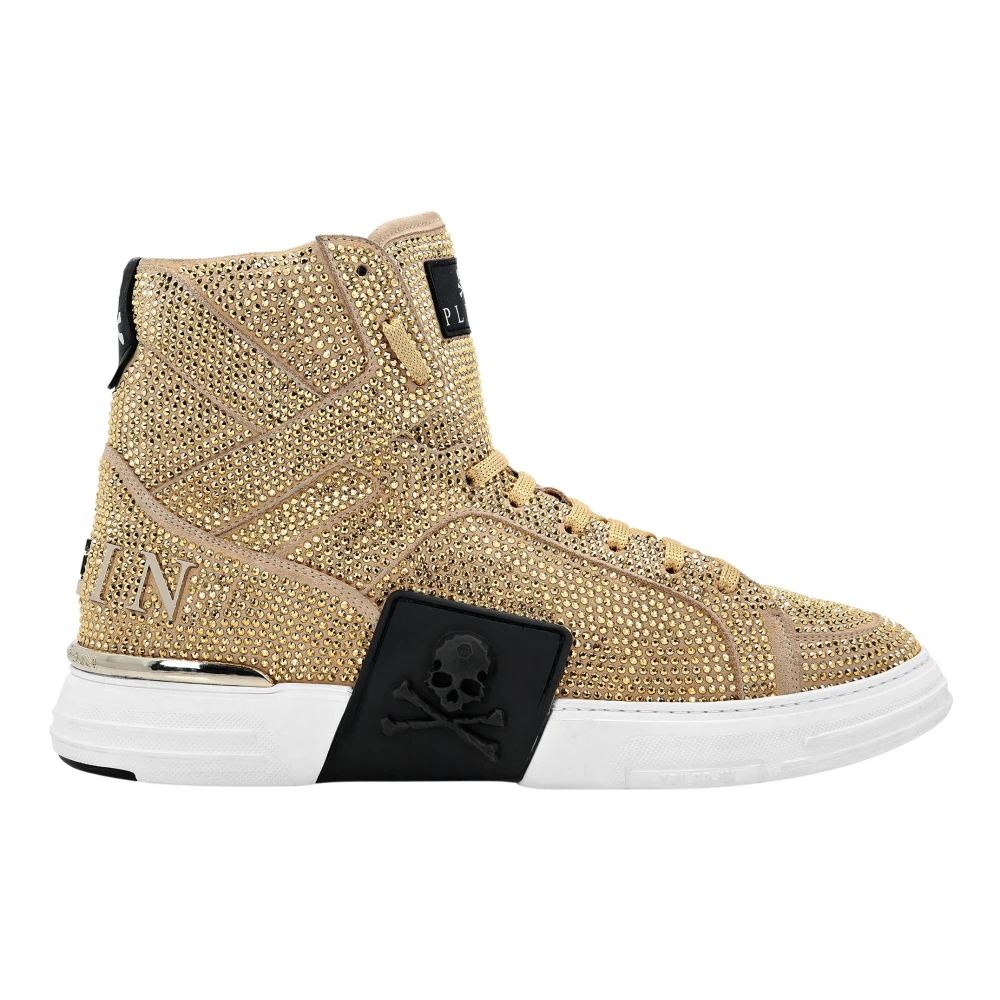 Philipp Plein Money Kick$ High-Top Sneakers Dames Schoenen Geel
