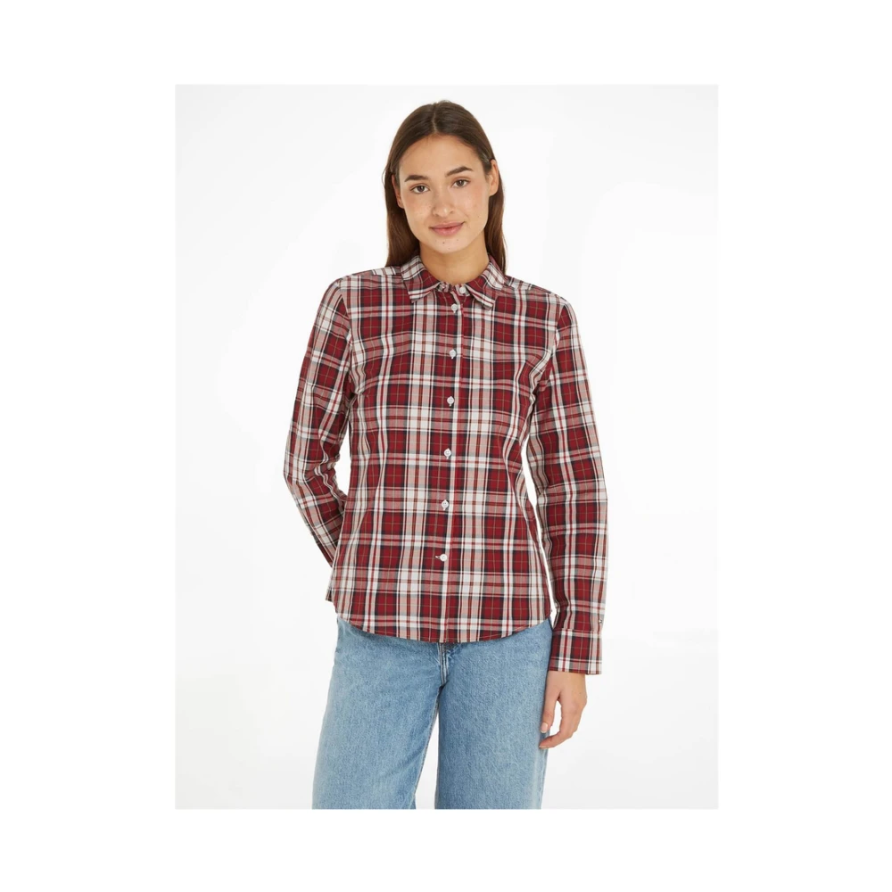 Tommy Hilfiger Tartan Regular Blouse Multicolor Dames