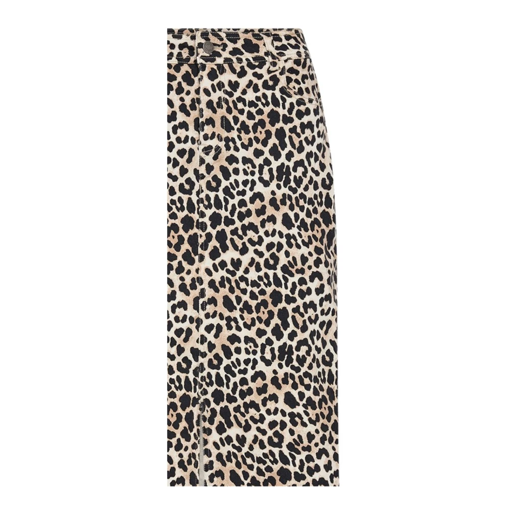 Soyaconcept Dierenprint Midi Rok Kameel Multicolor Dames