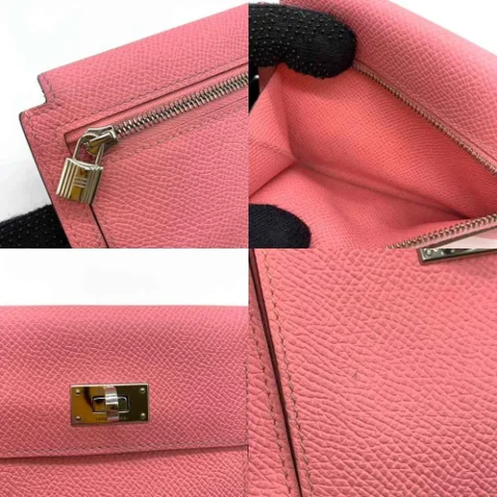 Hermès Vintage Pre-owned Leather wallets Pink Dames