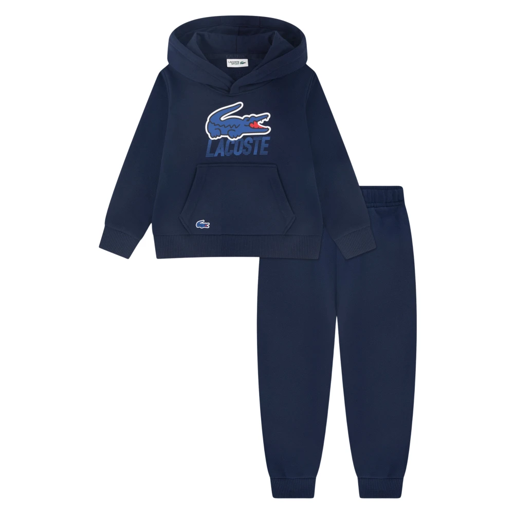 Lacoste Boys Blue Kids Sport Sets, 5 Y, Logo Tracksuit