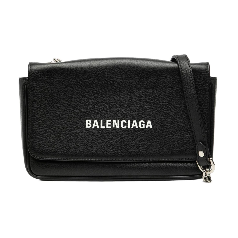 Balenciaga Vintage Women's Black Vintage Cross Body Bags, One Size, Pre-Owned Crossbody Bag