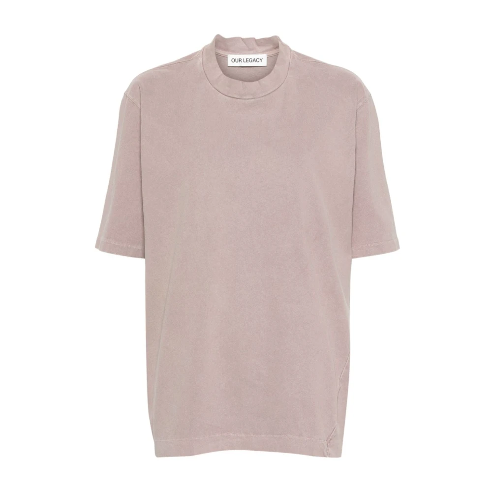 Our Legacy Blush Beige Katoenen Jersey T-shirt Pink Dames