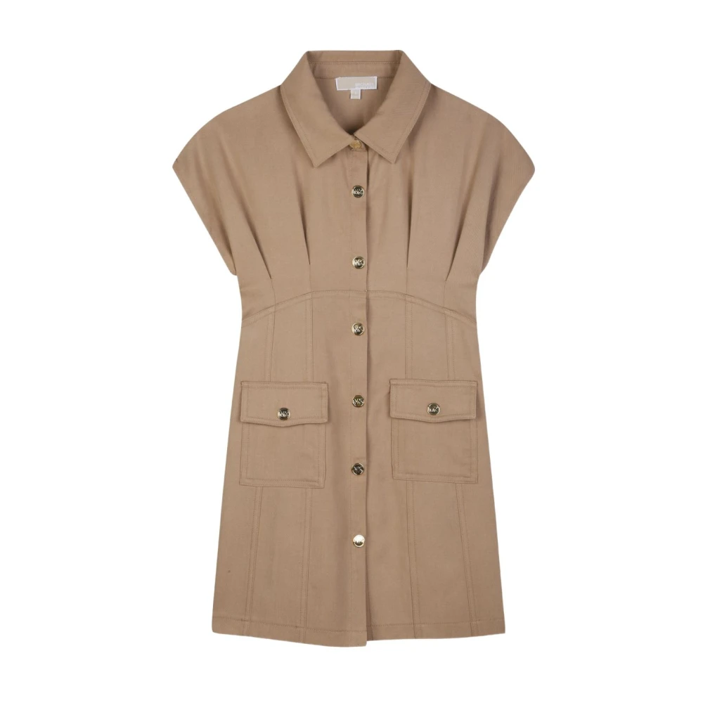 Michael Kors Women's Beige Shirt Dresses, Xs, Shirt Dresses