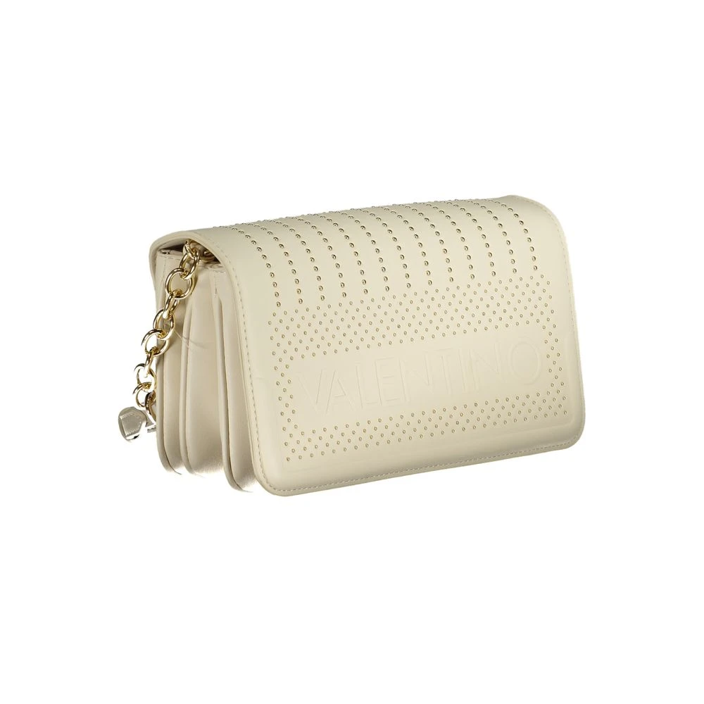 Valentino by Mario Valentino Witte Polyethyleen Schoudertas met Verstelbare Ketting White Dames