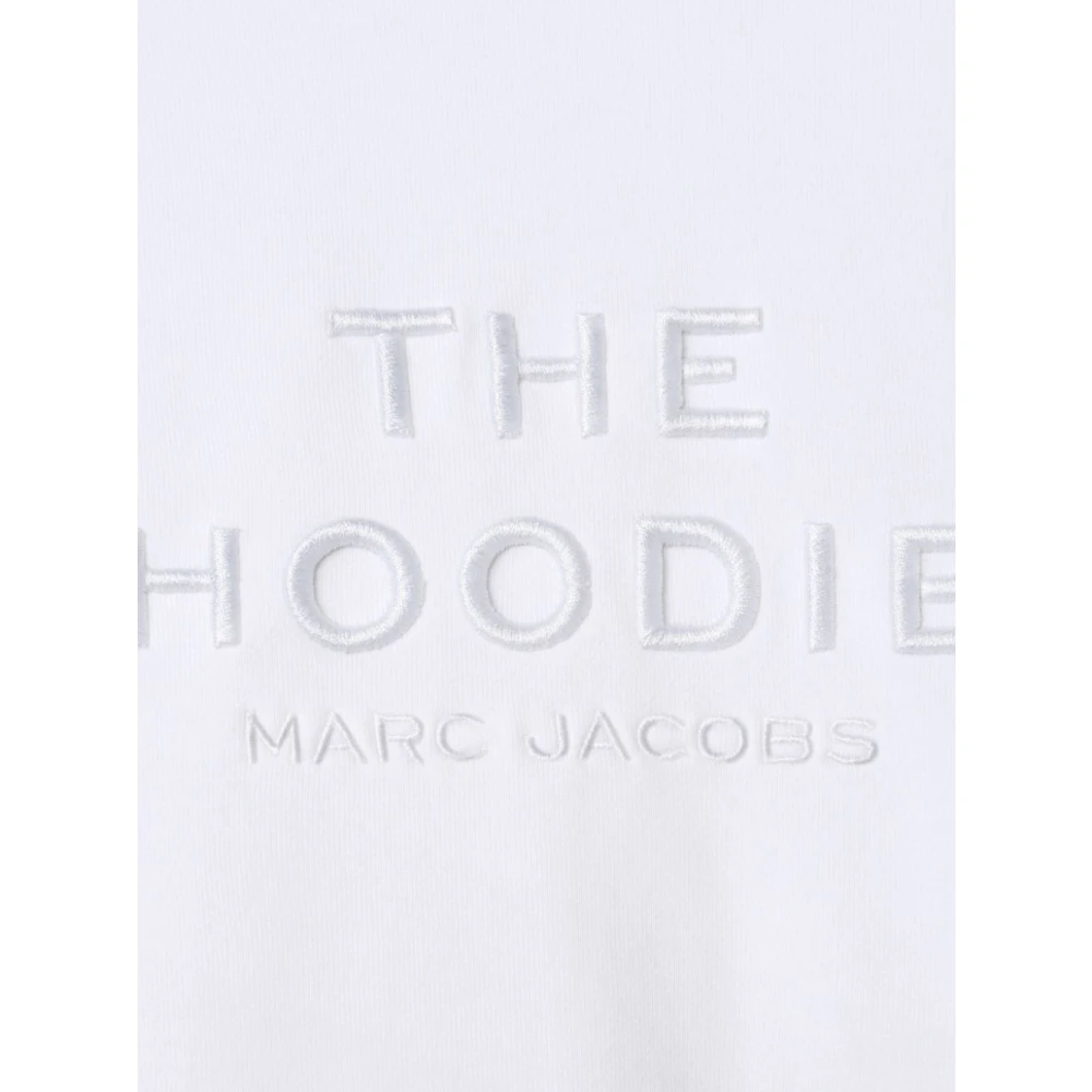 Marc Jacobs Witte Katoenen Hoodie White Dames