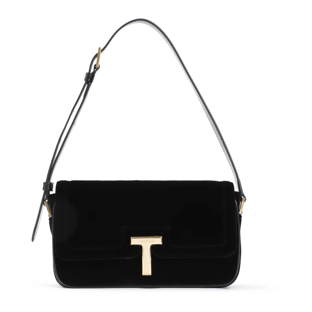Tom Ford Zwarte Schoudertas voor Vrouwen Black Dames