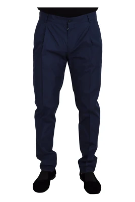 Elegant Slim Fit Blå Chinos