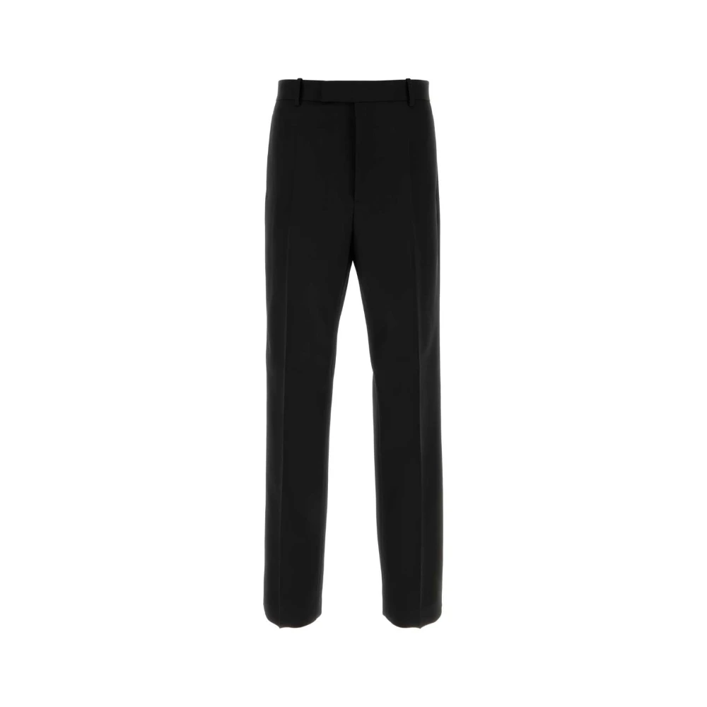 Jil Sander Men's Black Wool Gabardine Trousers