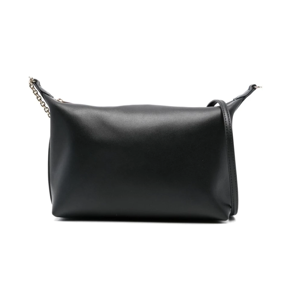 Furla Zwarte leren schoudertas met ketting Black Dames
