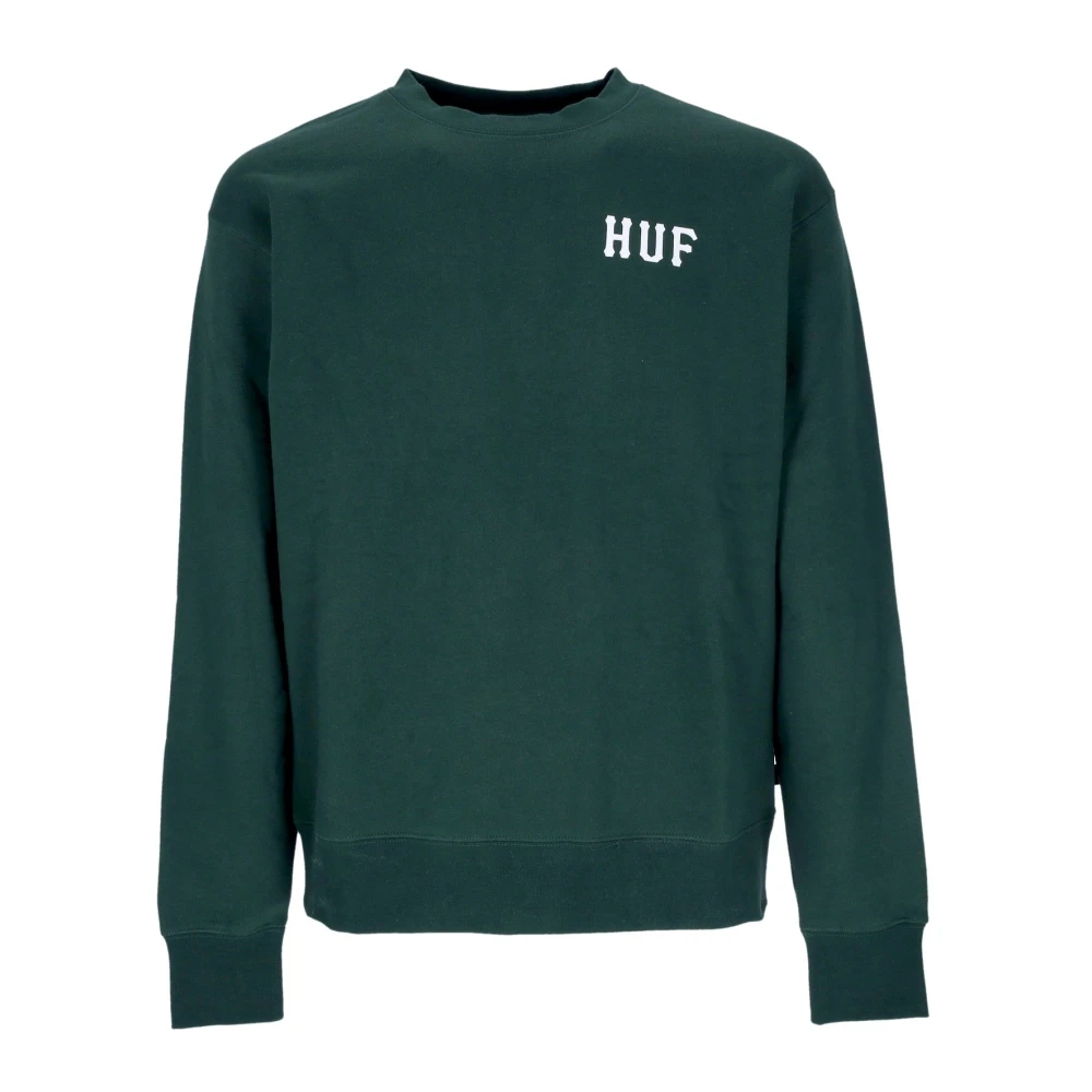 Huf Men's Green Sweatshirts, Xl, Forest Crewneck Sweatshirt