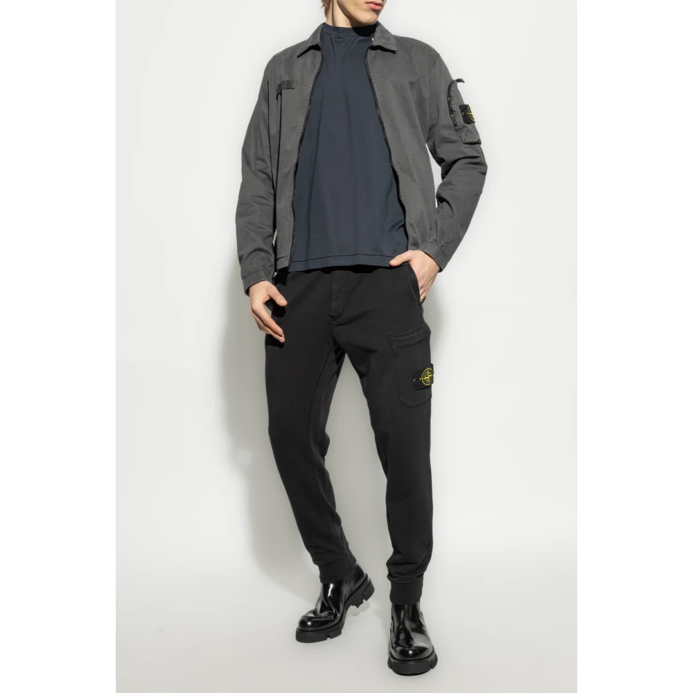 Stone Island Jas met logo Gray Heren