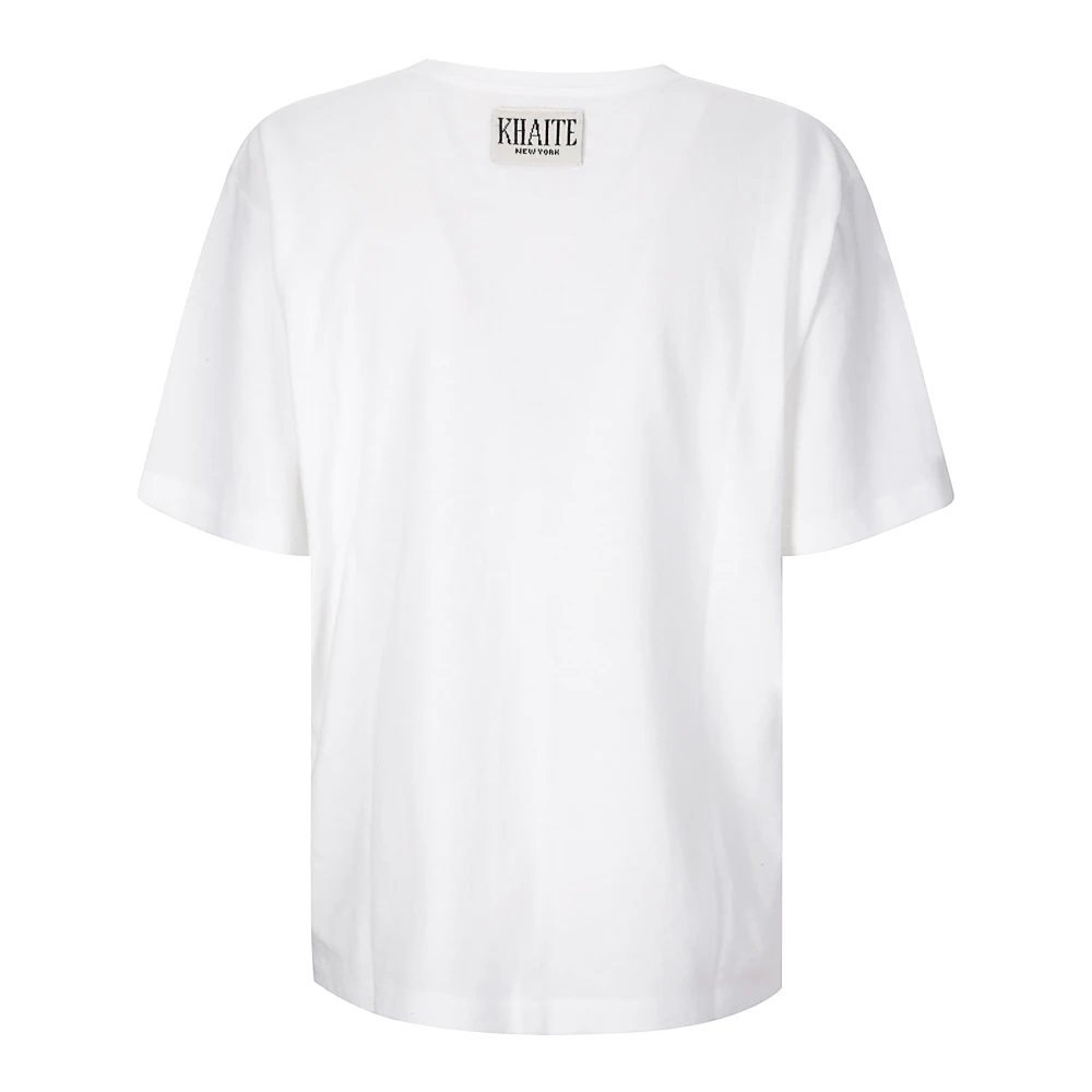 Khaite Korte Mouw Tee Shirt White Dames