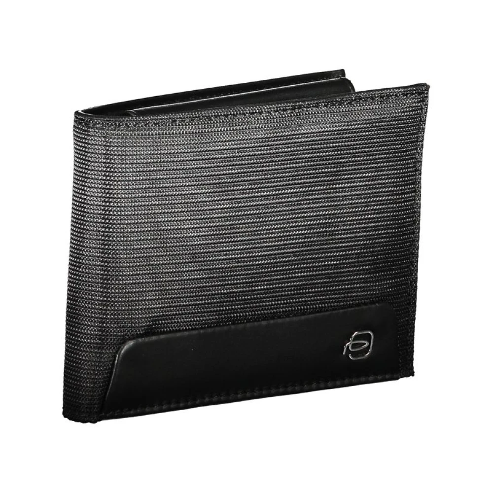Piquadro RFID-beveiligde Bi-Fold Portemonnee met Ontwerp Black Heren