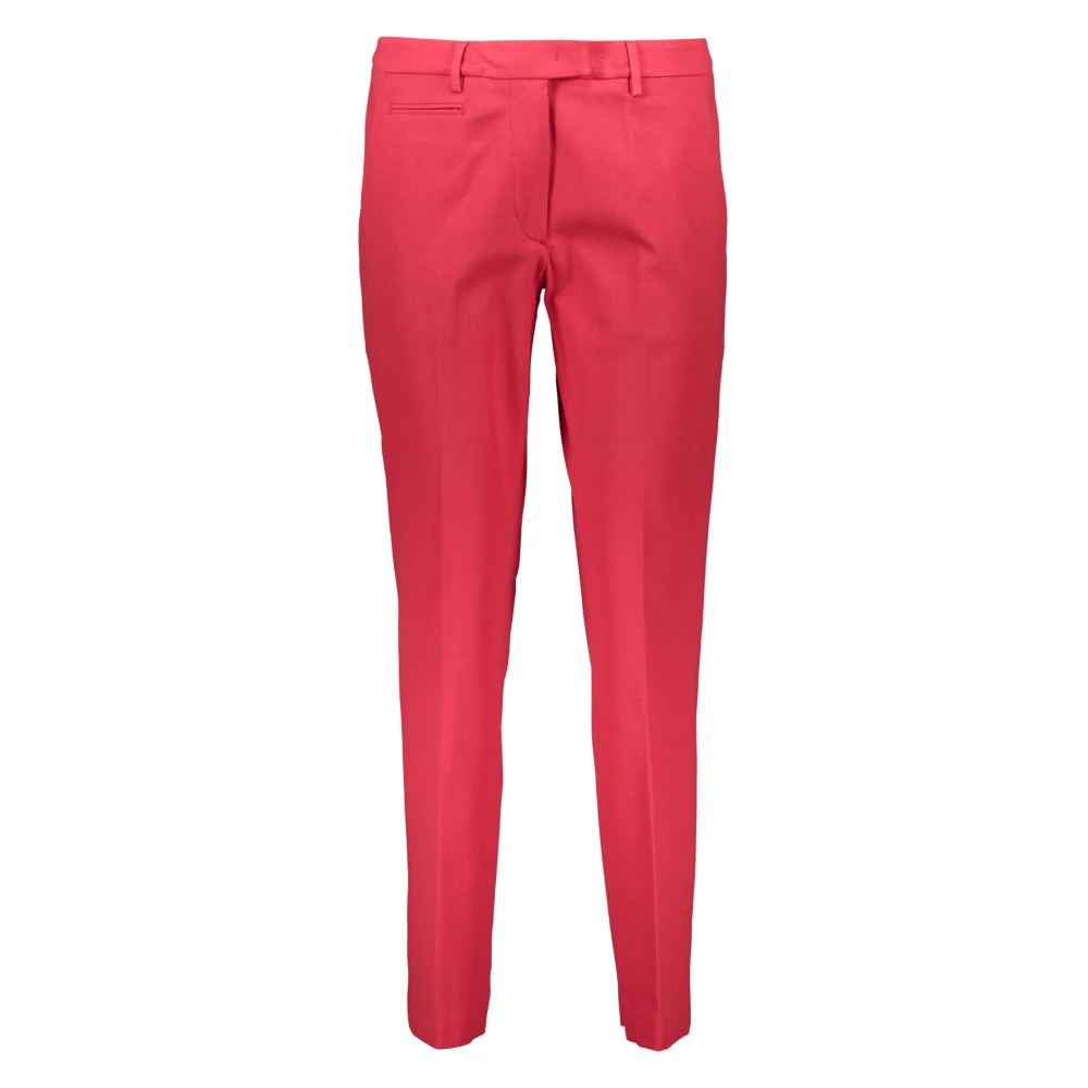 Dondup Klassieke Straight-leg Broek Red Dames