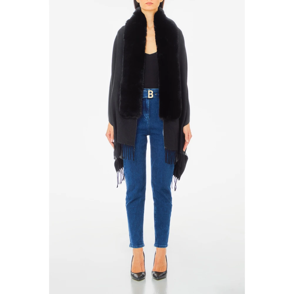 Blugirl Zwarte Sjaal Collectie Black Dames