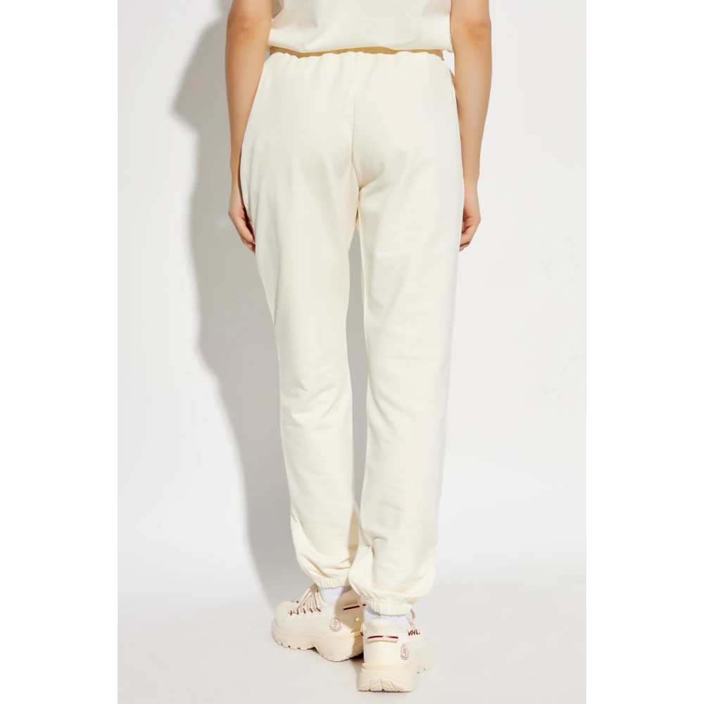 Moncler Sweatpants met logo Beige Dames