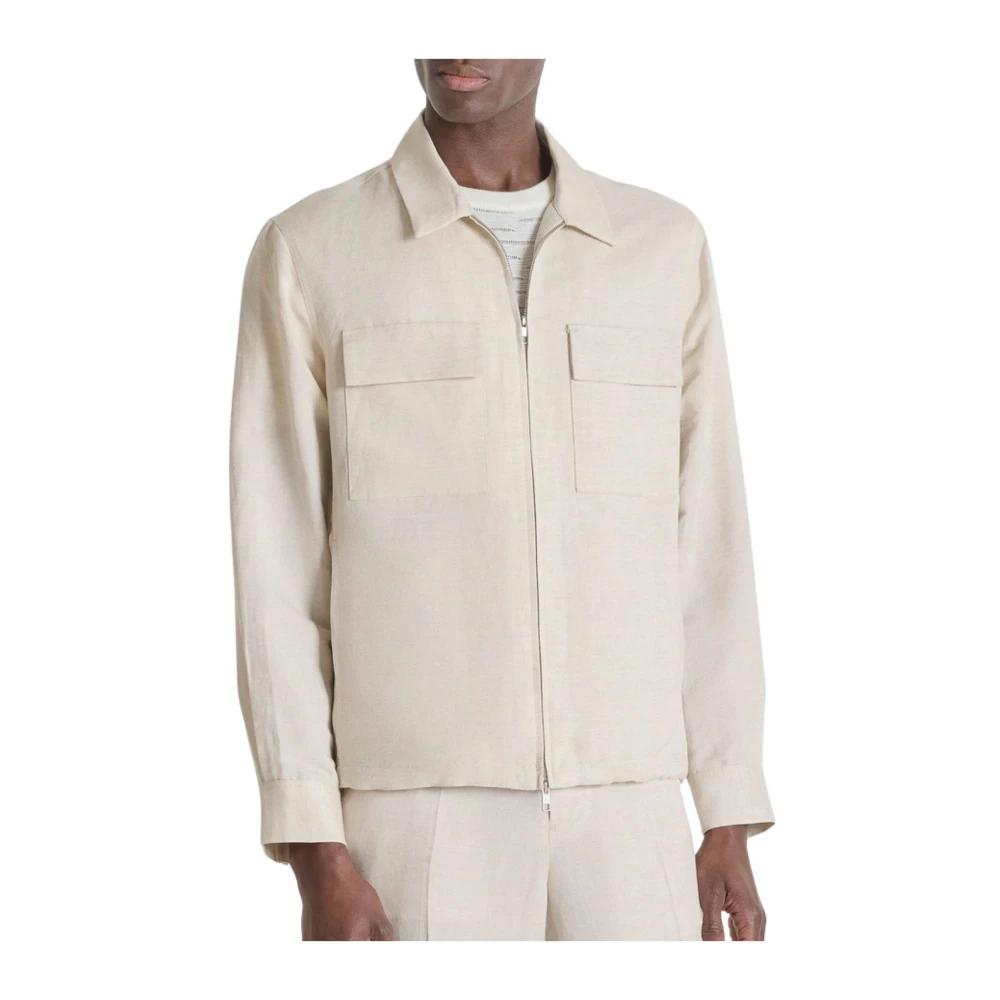 Antony Morato Men's Beige Brema Relaxed Fit Shirt - Light Jackets - L - Jackets