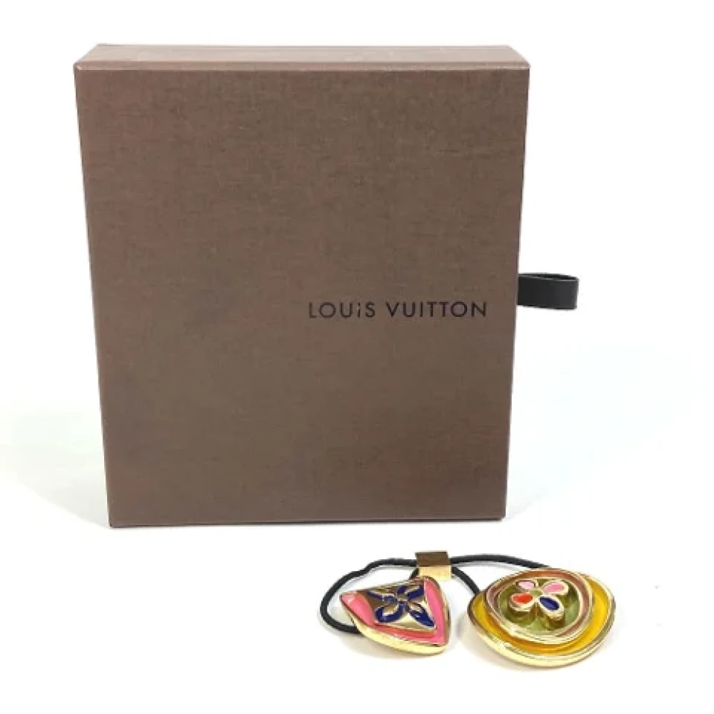 Louis Vuitton Vintage Pre-owned Metal hair-accessories Yellow Dames