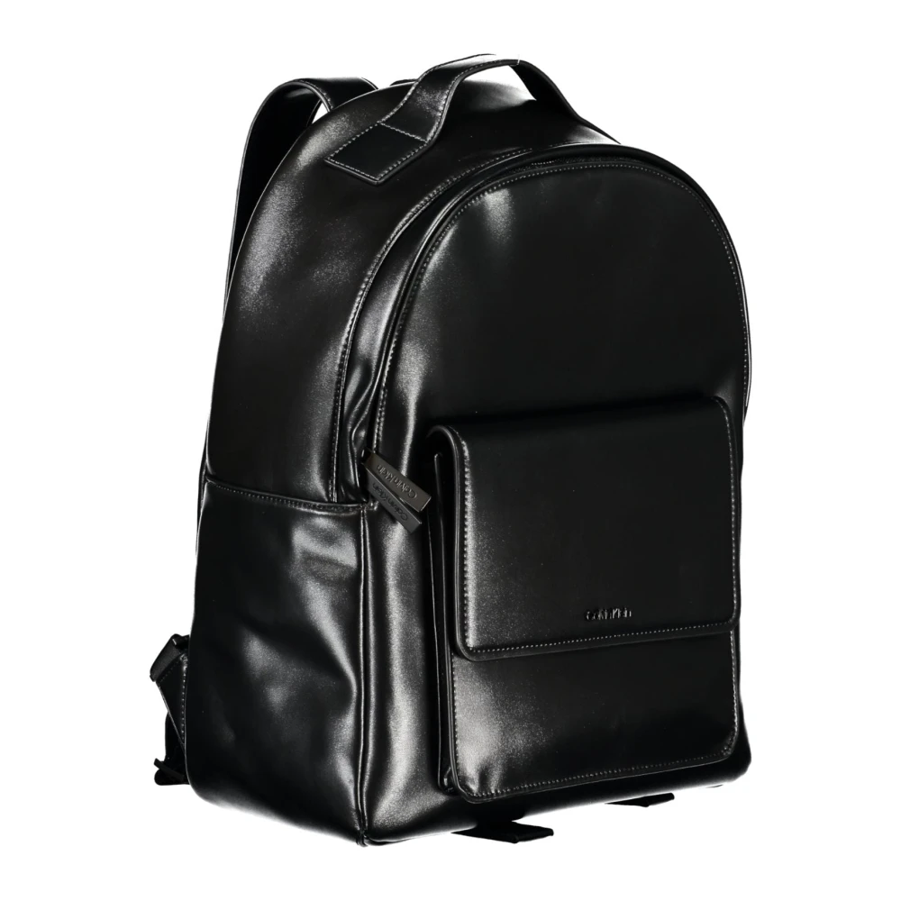 Calvin Klein Zwarte heren rugzak met laptopvak Black Heren