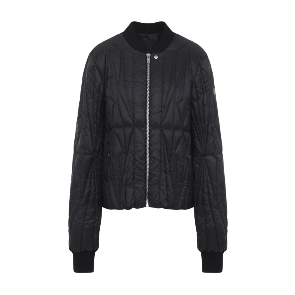 Moncler Women's Black Geocamo Flight Jacket - Bomber Jackets - Xs - Jackets