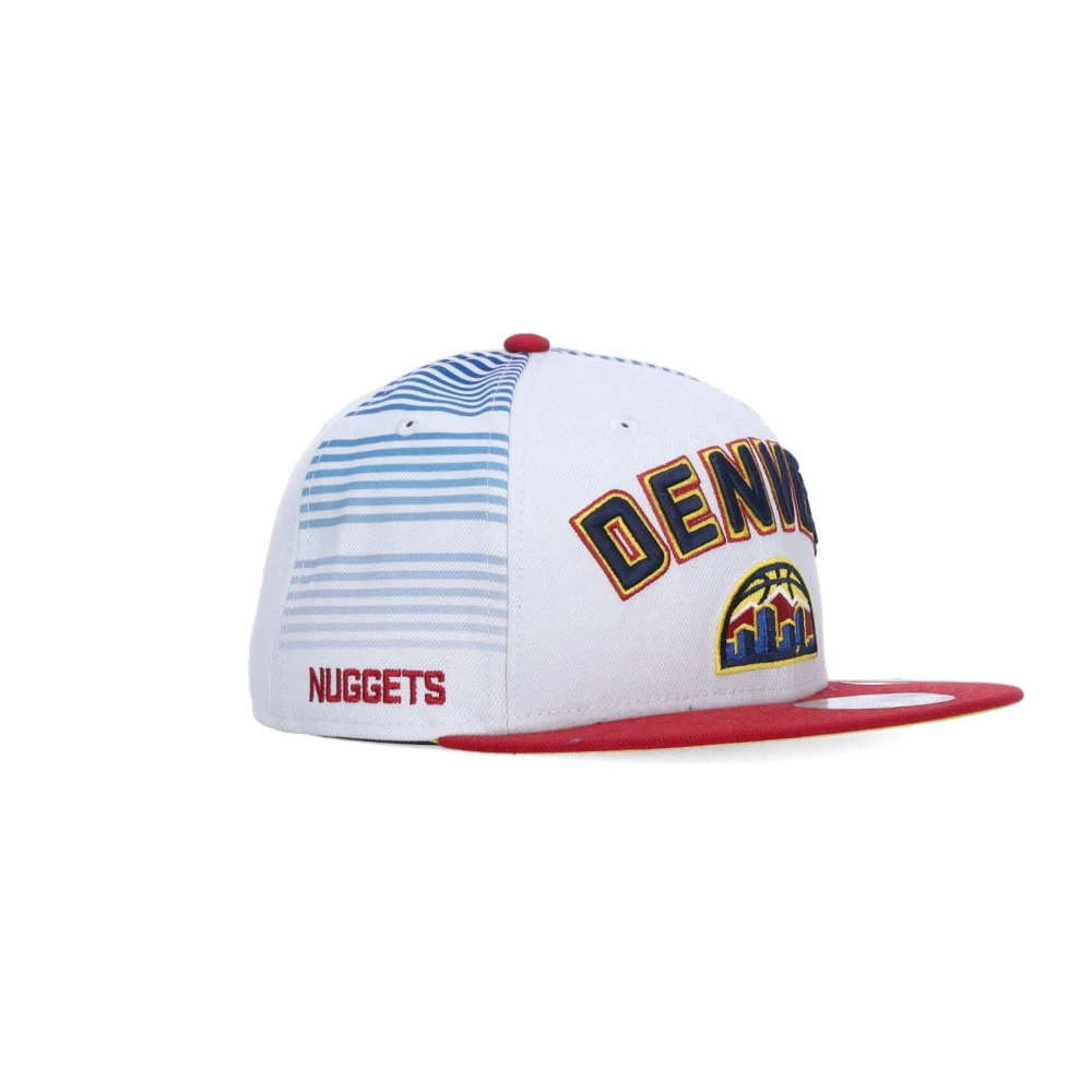 new era Denver Nuggets Platte Klep Pet White Heren