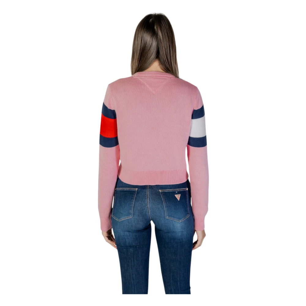 Tommy Jeans Lente Zomer Dames Sweatshirt 100% Gerecycled Katoen Pink Dames