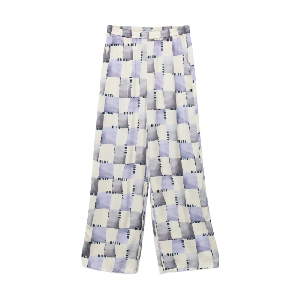 Emporio Armani Women's Multicolor Wide Trousers, L, Wide Trousers