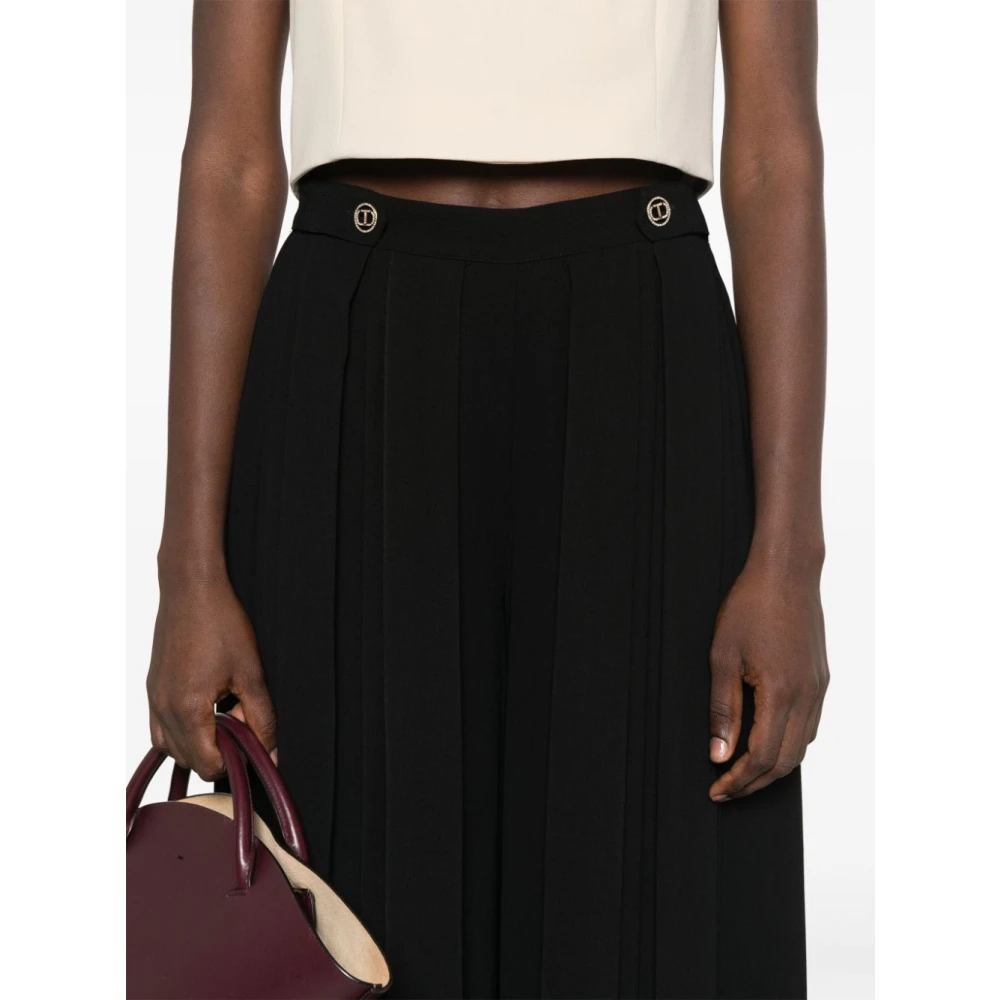 Twinset Zwarte Broek Black Dames
