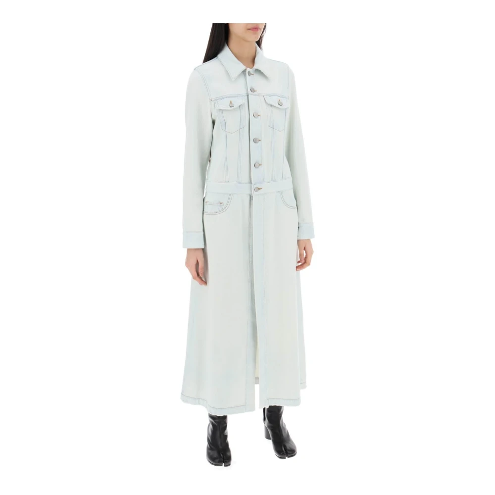MM6 Maison Margiela Coats Blue Dames