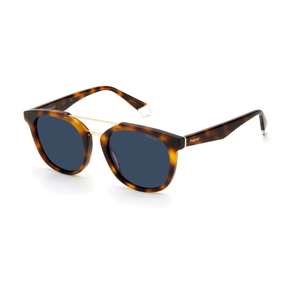 Polaroid Men's Brown Sunglasses, One Size, Round Acetate Sunglasses For
