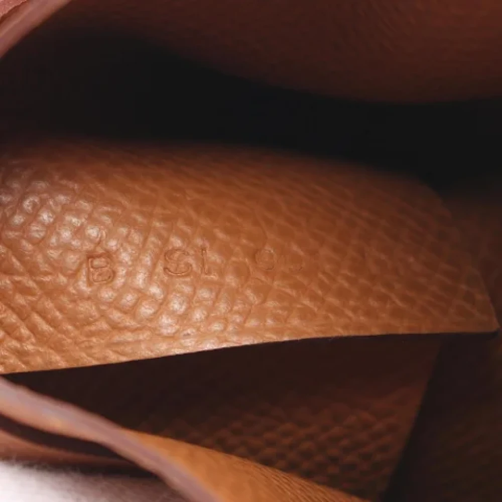 Hermès Vintage Pre-owned Leather wallets Beige Dames