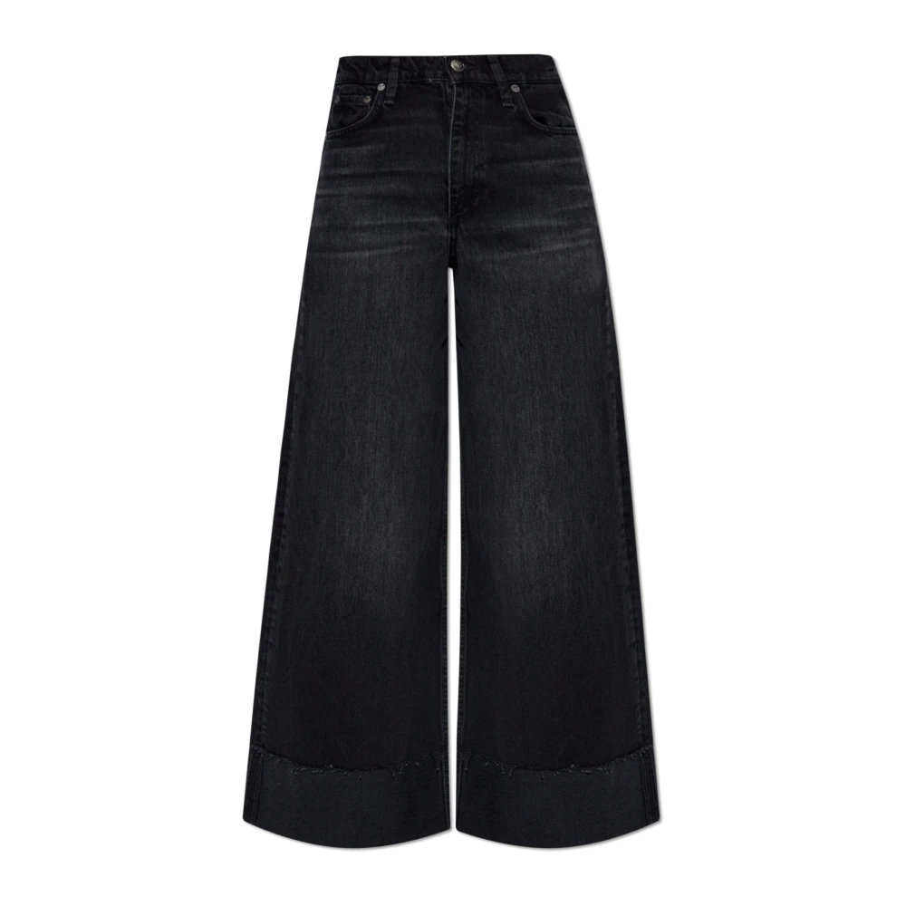 Rag & Bone High-Waisted Jeans Sofie Black Dames