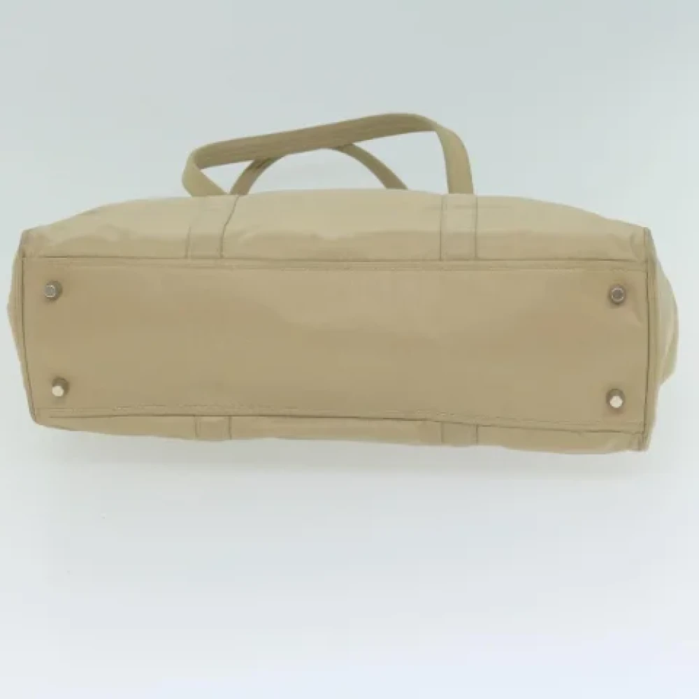 Prada Vintage Pre-owned Fabric totes Beige Dames