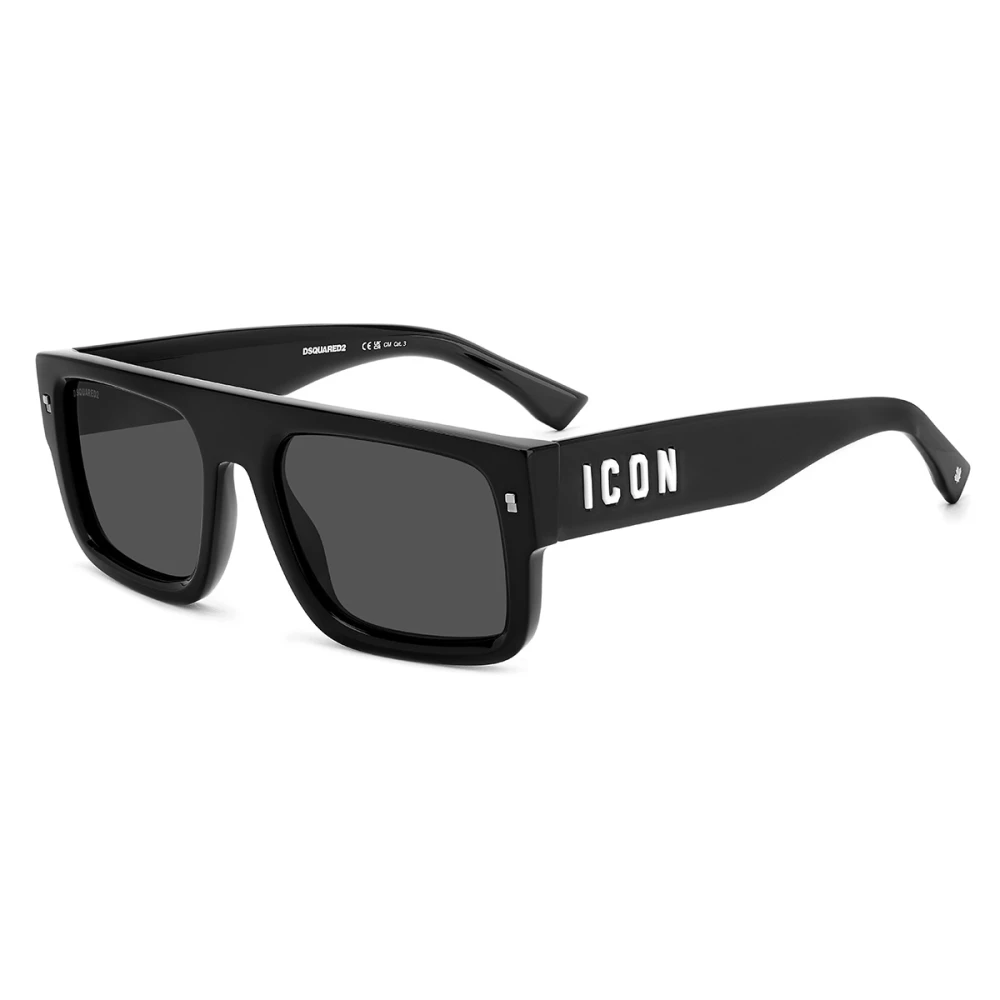 Dsquared2 Unisex Black Sunglasses With Metal Rivets