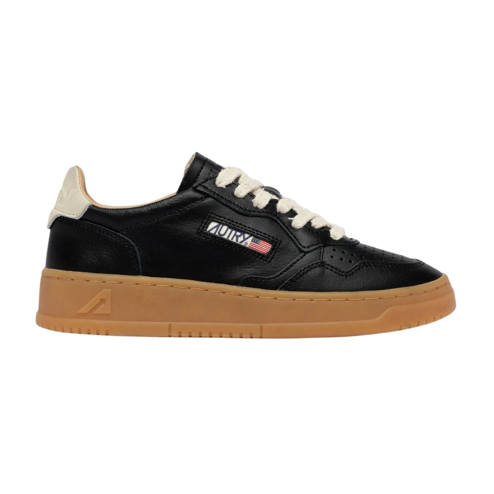 Autry Men's Black Sneakers, 6 Uk, Medalist Low Soflea Nab