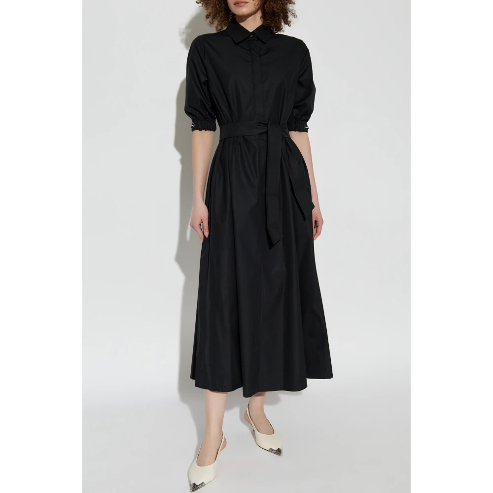 Max Mara Jurk met kraag Hoyo Black Dames