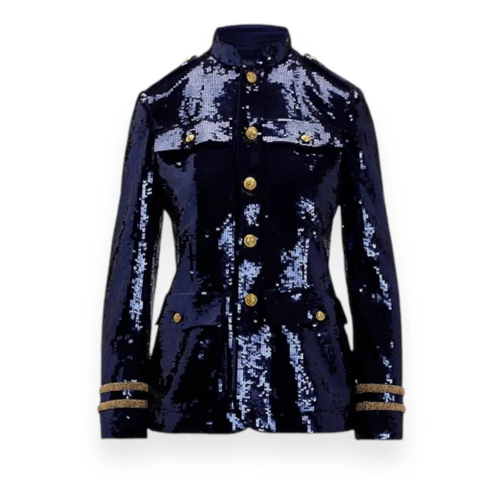 Polo Ralph Lauren Blazer Jas voor Stijlvolle Look Blue Dames