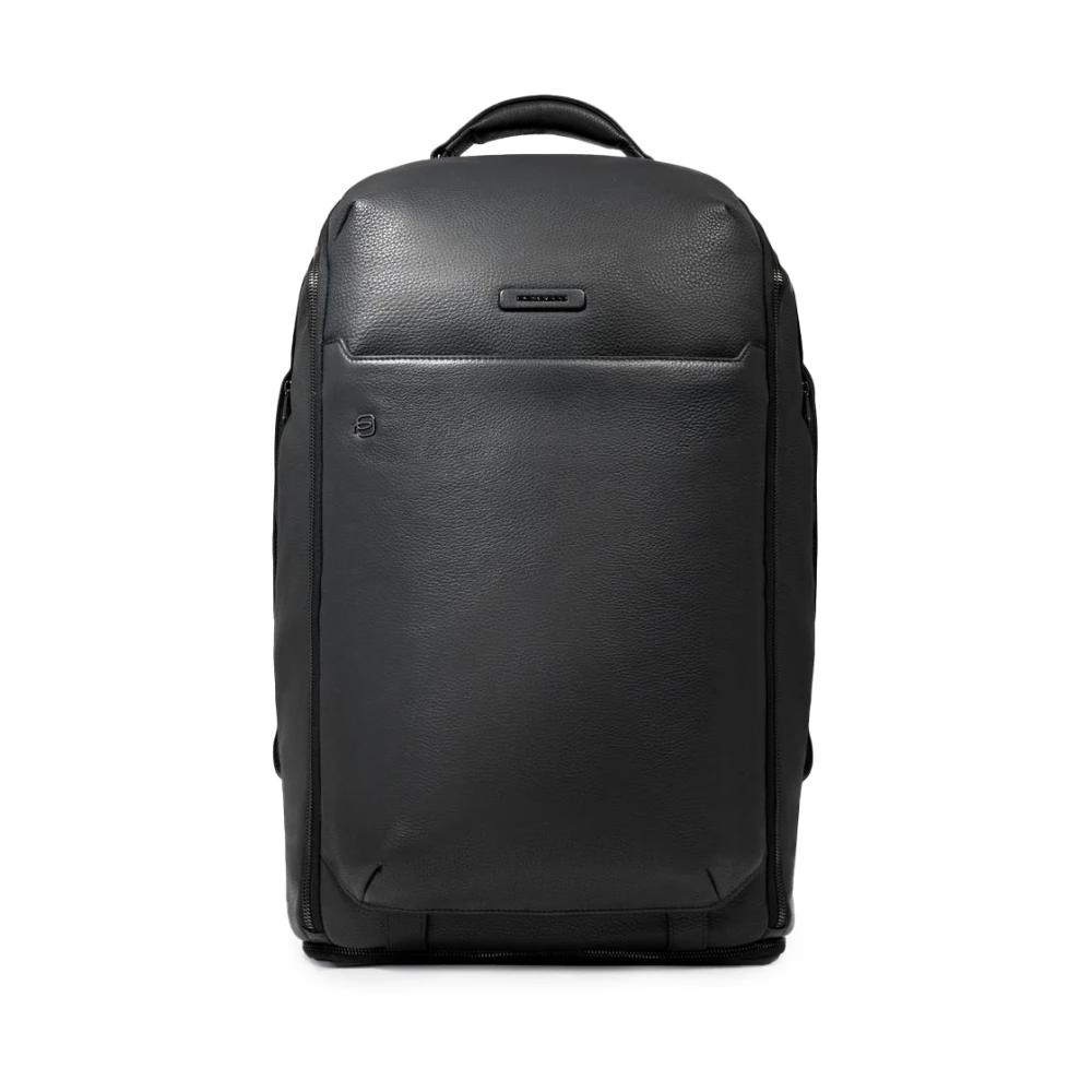 Piquadro Mannelijk Zwart Tassen Heren, One Size, Katoen, Convertible Rugzak Duffel Bag