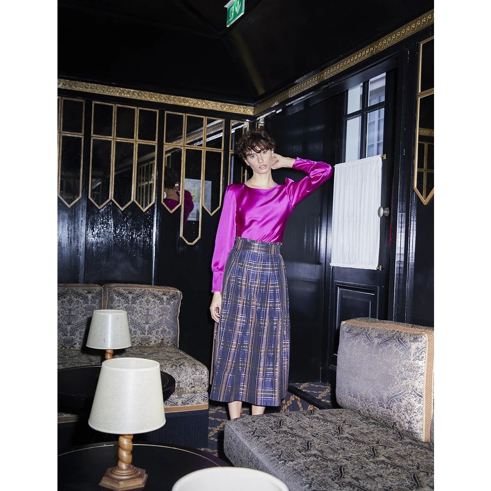 Ines De La Fressange Paris Héloïse geruite rok Multicolor Dames