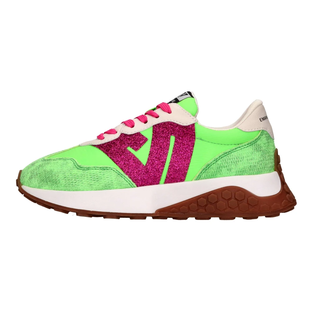 Emanuelle Vee Suède en Stoffen Sneakers Dames Schoenen Veelkleurig Multicolor