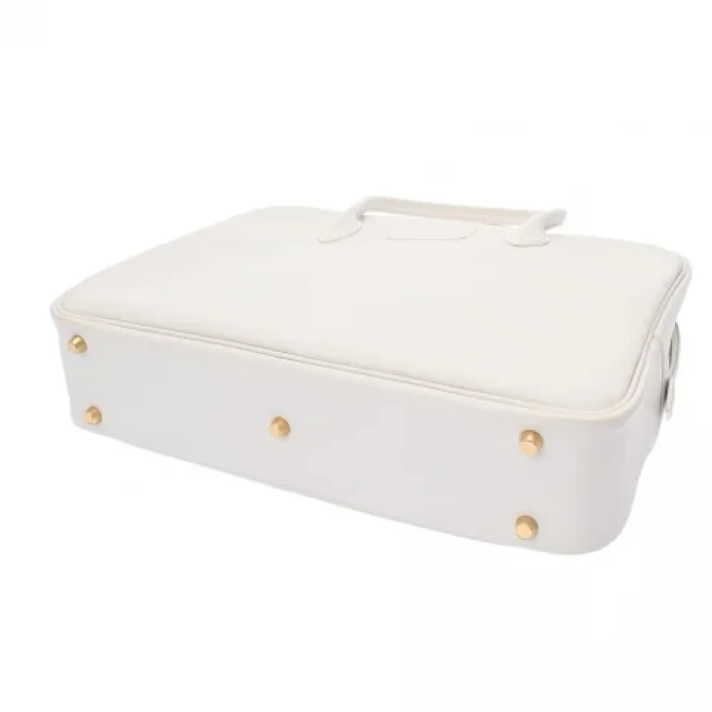 Hermès Vintage Pre-owned Leather handbags White Dames