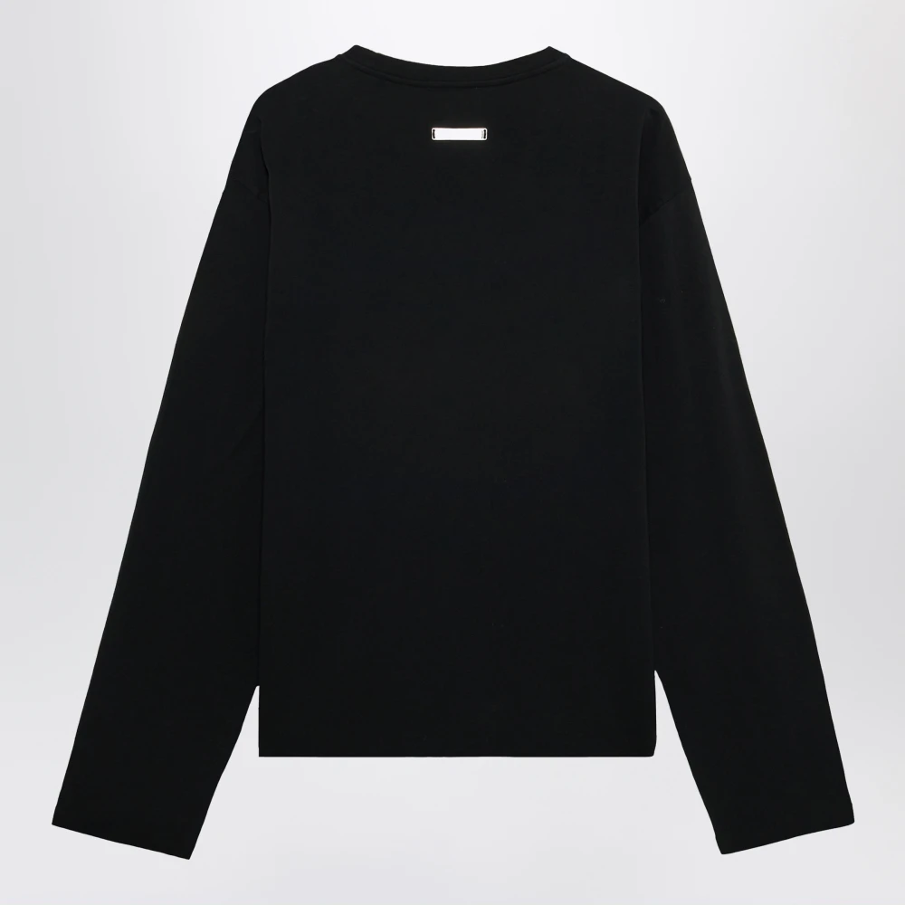 1989 Studio Lange mouw ronde hals T-shirt Black Heren