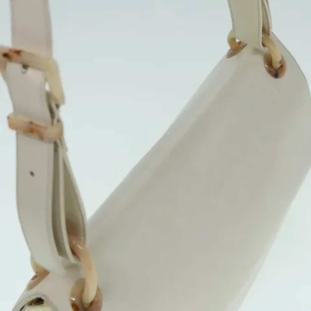 Prada Vintage Pre-owned Leather prada-bags White Dames