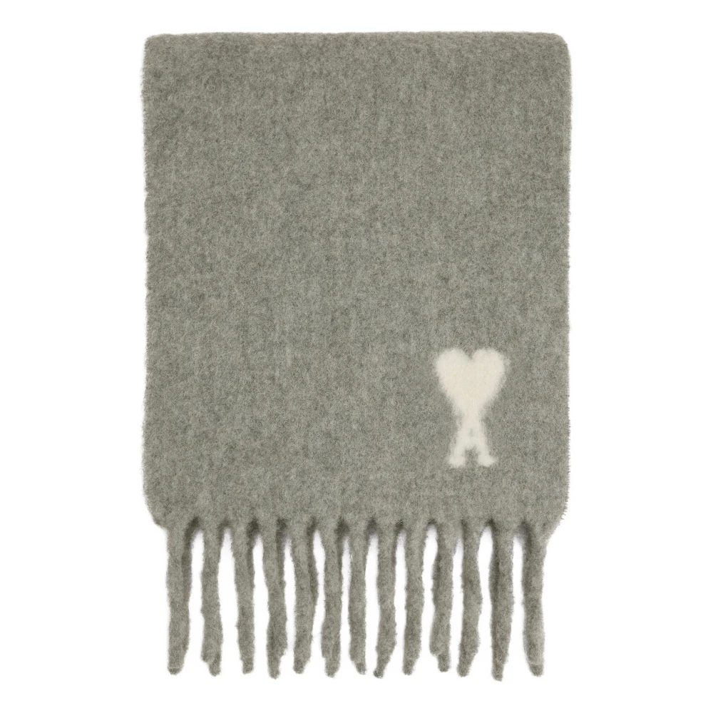Ami Paris Uomo Grigio - Sciarpa Cloud Knit Grigia - Accessories - One Size