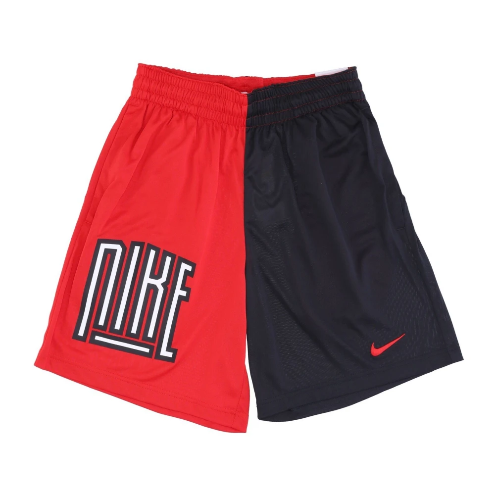 Nike Dri-Fit Asymmetrische Basketbalshorts Red Heren